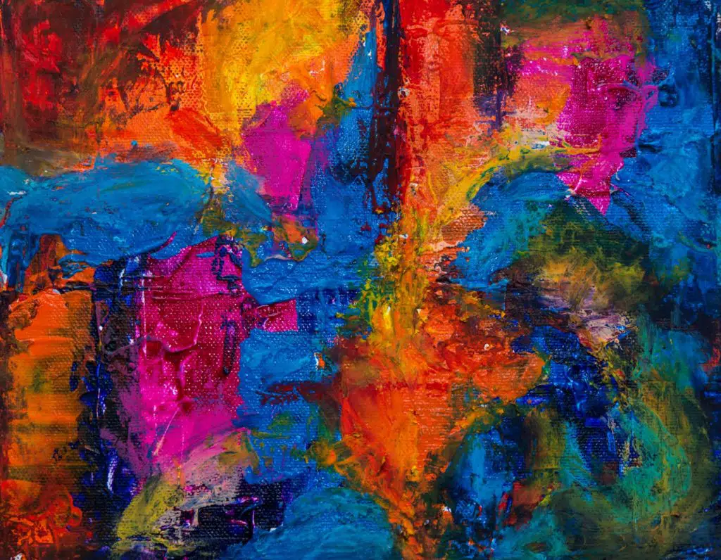 Multicolored abstract painting