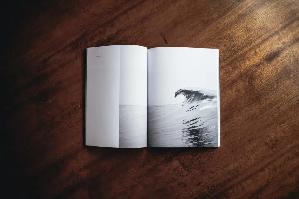 Sea wave book photograph