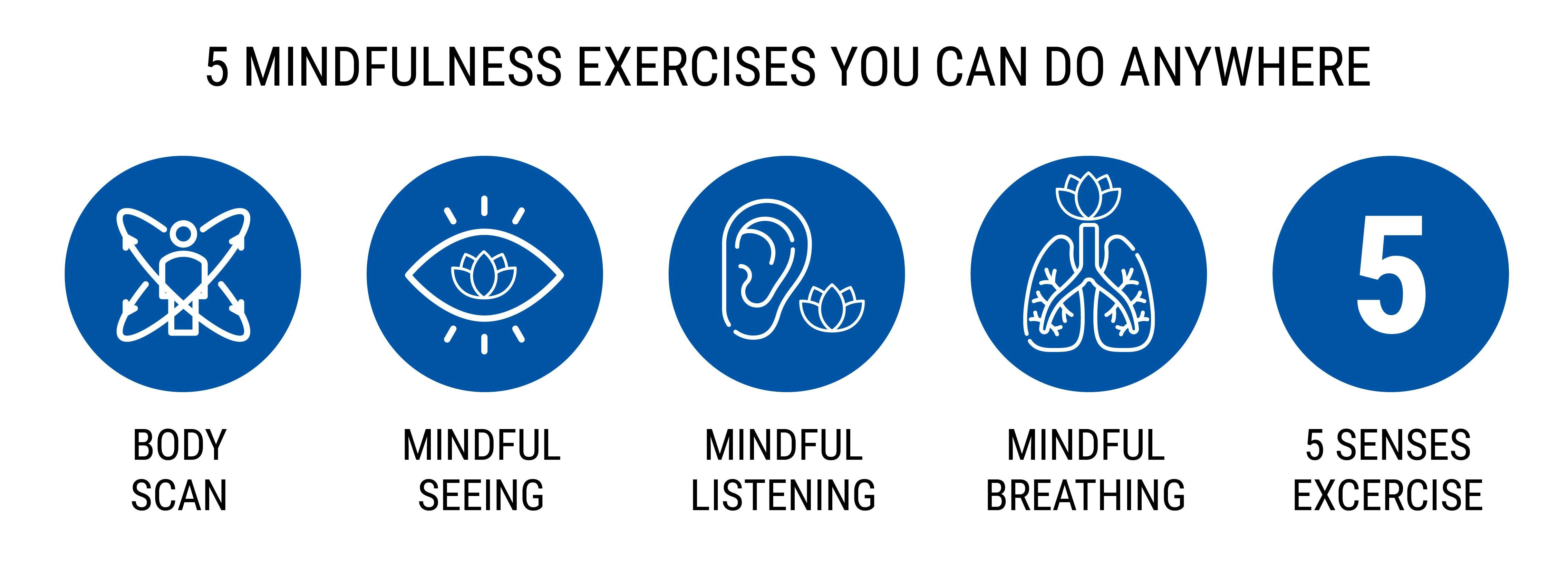 5 MINDFULNESS EXERCISES YOU CAN DO ANYWHERE