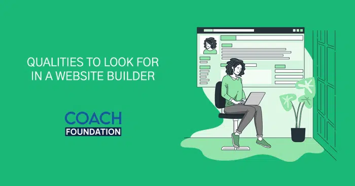 Qualities to Look For in a Website Builder as a Coach coaching workshop