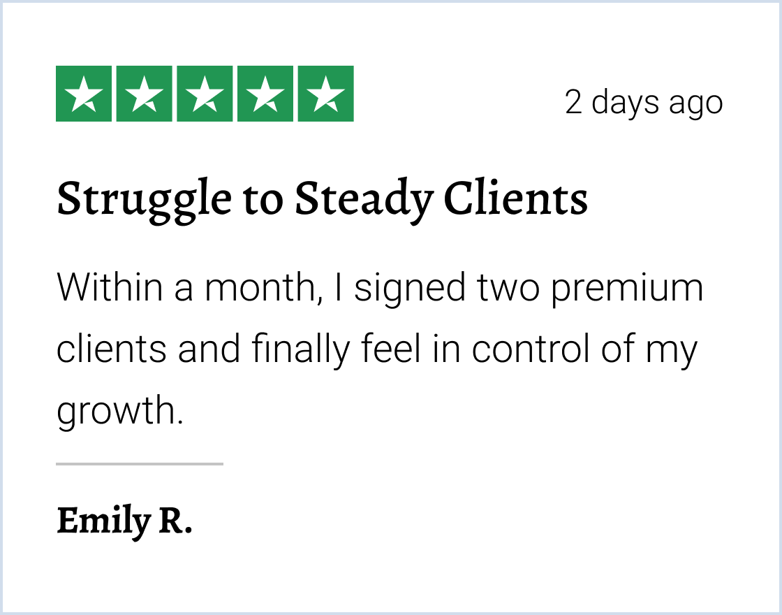 Success Stories Trust Pilot Review